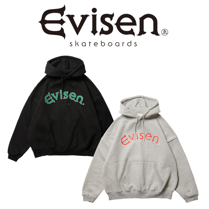 Evisen Skateboards (エヴィセン スケートボード)　 ARCH LOGO HOODIE 　 【プルオーバーパーカー】【エビセン スケートボード Evise