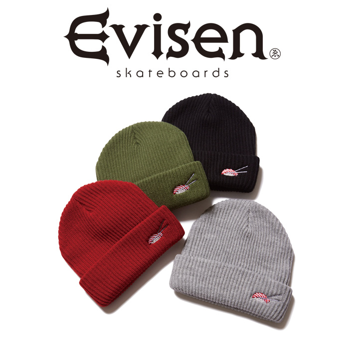 【SALE20%OFF】　 Evisen Skateboards (エヴィセン スケートボード)　 SUSHI BEANIE 　 【帽子 ビーニー】【エビセン スケートボード