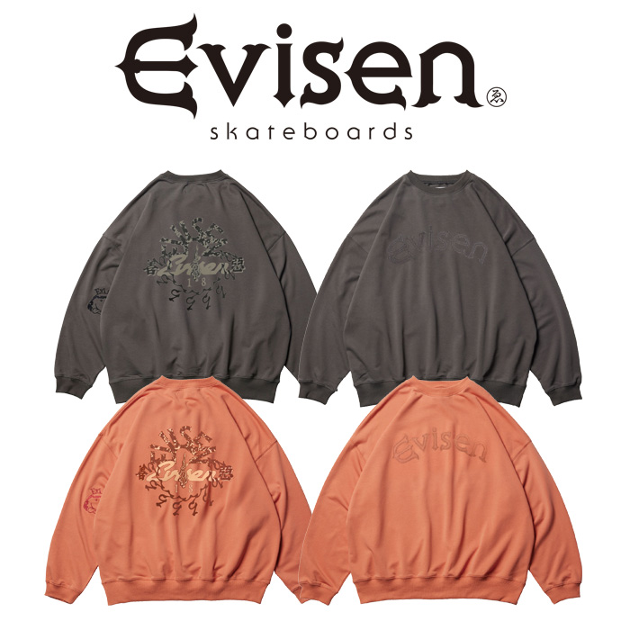 【SALE30%OFF】　Evisen Skateboards (エヴィセン スケートボード)　 INDIVISIBLE LIGHT WEIGHT CREWNECK 　 【プルオーバーパーカー