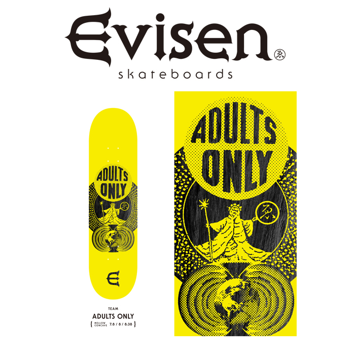 【EVISEN】 Evisen Skateboards (エヴィセン スケートボード)　 ADULTS ONLY　 【デッキ スケートボード スケボー】【エビセン スケ