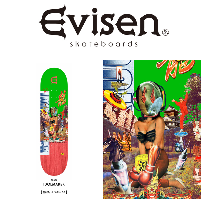 【EVISEN】 Evisen Skateboards (エヴィセン スケートボード)　 IDOLMAKER 　 【デッキ スケートボード スケボー】【エビセン スケー