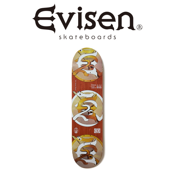 【EVISEN】 Evisen Skateboards (エヴィセン スケートボード)　 EVI SNAKE '25 (チームモデル) 　 【デッキ スケートボード スケボー
