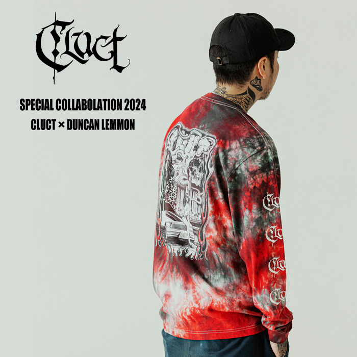CLUCT (クラクト)　DUNKS L/S TEE TIE DYE #E　【Tシャツ 長袖】【#04905】【DUNCAN LEMMON SPECIAL COLLABOLATION】【お取り寄せ商