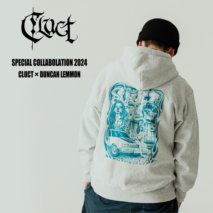 CLUCT (クラクト)　DUNKS HOODIE #G　【フーディー パーカー】【#04907】【DUNCAN LEMMON SPECIAL COLLABOLATION 新作】　