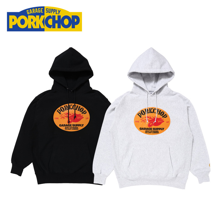 PORKCHOP GARAGE SUPPLY (ポークチョップ ガレージサプライ)　 FIRE UP HOODIE  　【パーカー】【インタープレイ INTERPLAY】