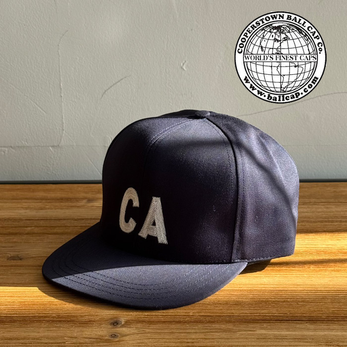 COOPERSTOWN BALL CAP (クーパーズタウンボールキャップ)　HI CROWN CAP SNAPBACK CA (NAVY)　【キャップ 帽子 定番 人気 NY ロゴ MA
