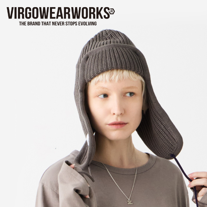 VIRGOwearworks (ヴァルゴウェアワークス)  　RABBIT EAR KNIT CAP　【ニットキャップ】【VG-CB-145】【2025 AUTUMN&WINTER】【お取