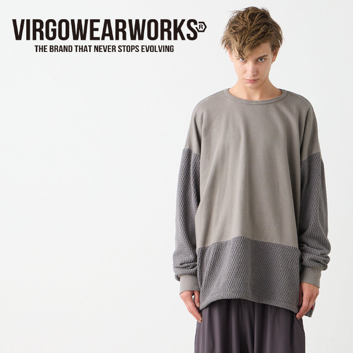 VIRGOwearworks (ヴァルゴウェアワークス)  　NEBULA HYBRID CREW SWT　【スウェット】【VG-SWT-171】【2025 AUTUMN&WINTER 先行予約