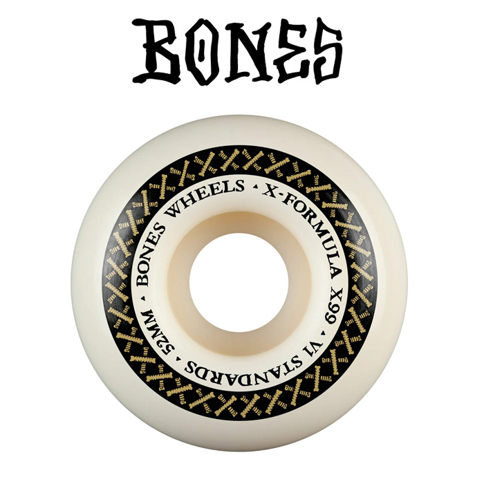 BONES WHEELS(ボーンズ ウィール)　X-FORMULA V1 STANDARD 99A 52mm SKATEBOARD WHEELS 　【ボーンズ スケートボード スケボー パー
