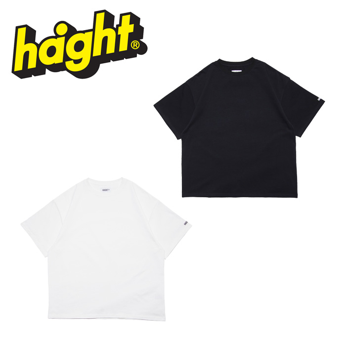 HAIGHT (ヘイト)　PLAIN Tee　 【Tシャツ】【HTSS-241003】　【2025 SPRING&SUMMER 新作】【ホワイト ブラック】