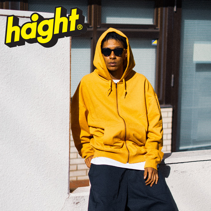 HAIGHT (ヘイト)　PLAIN ZIP HOODIE　 【ジップパーカー】【HTSS-253001】　【2025 SPRING&SUMMER 新作】