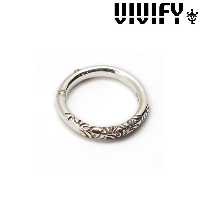 VIVIFY(ヴィヴィファイ)(ビビファイ)　Arabesque Ring w/gold（3mmbody）　【オーダーメイド 受注生産】　【キャンセル不可】　【VIV