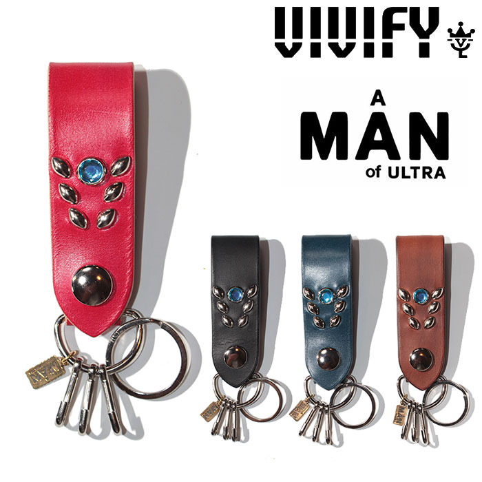 VIVIFY(ヴィヴィファイ)(ビビファイ)　A MAN of ULTRA x VIVIFY StudBeltLoop keyHolder　【オーダーメイド 受注生産】　【キャンセ