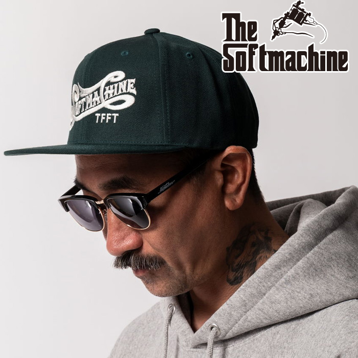 SOFTMACHINE (ソフトマシーン)　BURP CAP　【キャップ】【ブラック チャコール グリーン タトゥー】【2025 AUTUMN&WINTER 先行予約】