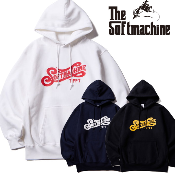 SOFTMACHINE (ソフトマシーン)　BURP HOODED　【スウェット】【ホワイト ブラック ネイビー  タトゥー】【2025 AUTUMN&WINTER】【お