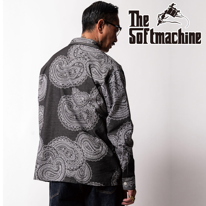 【SALE30%OFF】　SOFTMACHINE (ソフトマシーン)　GENE FLANNEL SHIRTS　【シャツ 長袖】【ブラック ブラウン レッド  タトゥー】【20