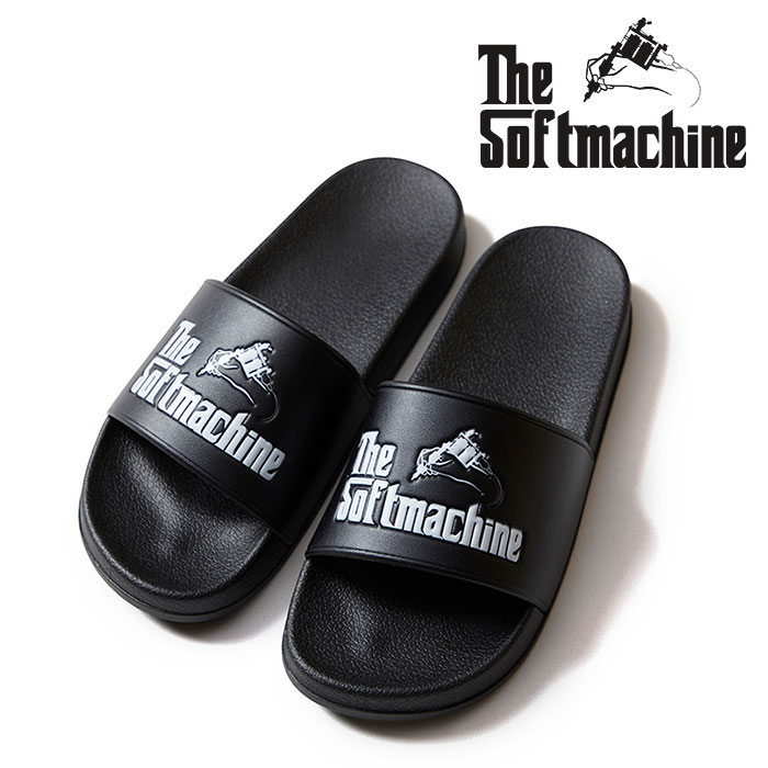 【再入荷!!】SOFTMACHINE (ソフトマシーン)　 GOD SHOWER SANDAL　【シャワーサンダル】【スポーツサンダル】【ブラック タトゥー】