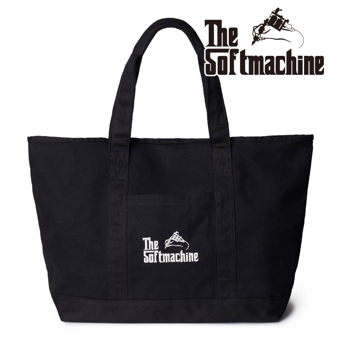 SOFTMACHINE (ソフトマシーン)　GOD TOTE (TOTE BAG)　【トートバッグ】【ブラック タトゥー】【2023SUMMER VACATION新作】