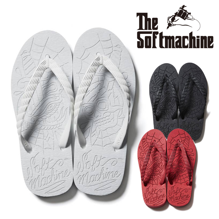 SOFTMACHINE (ソフトマシーン)　 LAST WEB SANDAL(SANDAL)　【サンダル ビーチサンダル ビーサン】【ブラック ホワイト レッド タト