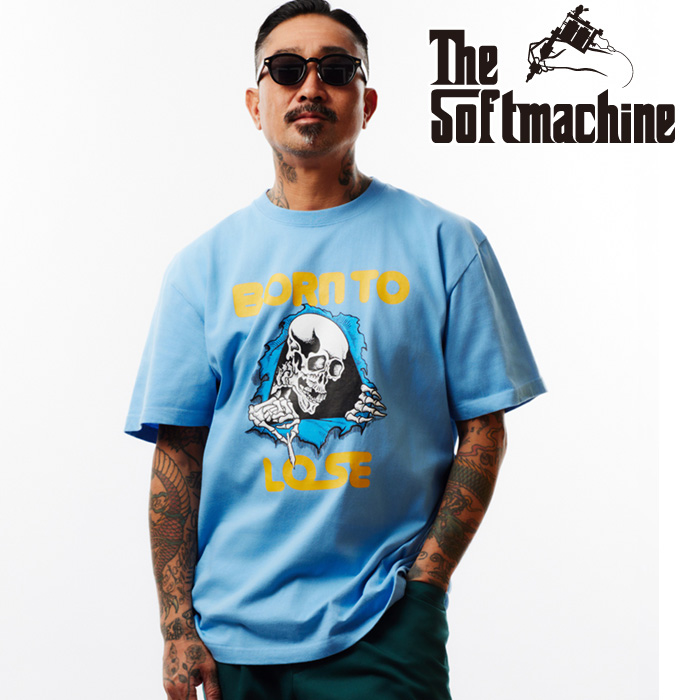 【SALE30%OFF】　SOFTMACHINE (ソフトマシーン)　 LOSER-T　【Tシャツ 半袖】【ホワイト ブラック グレー ブルー タトゥー】【2025 S