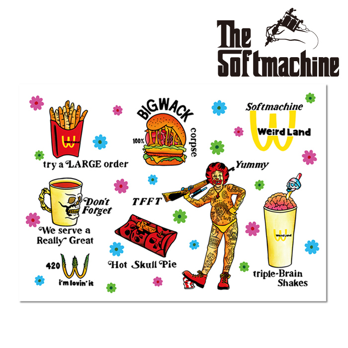 SOFTMACHINE (ソフトマシーン)　 LOVIN'IT FLASH(FLASH)　【フラッシュ ポスター タトゥー】【2021 SUMMERVACATION新作】