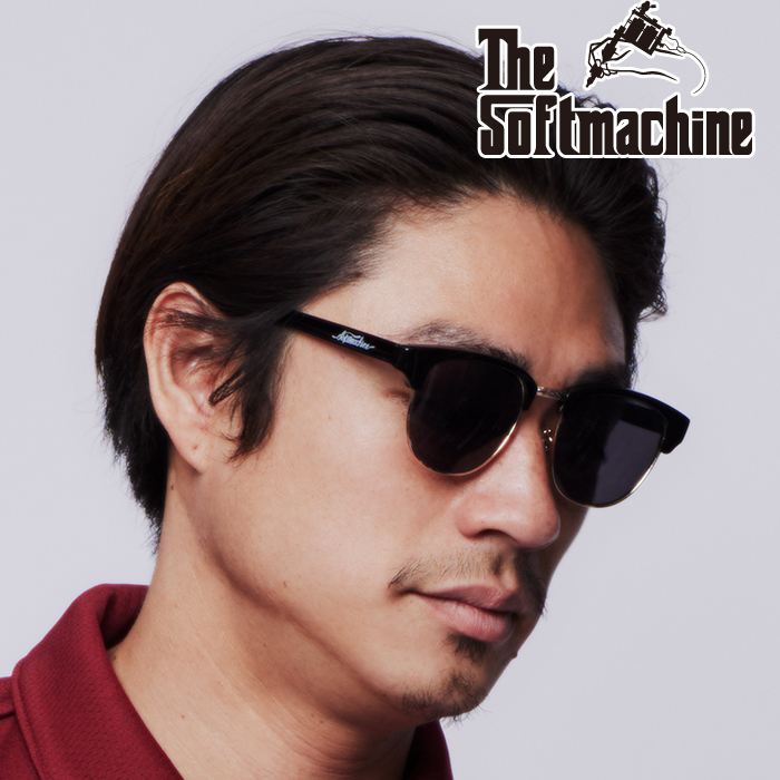 SOFTMACHINE (ソフトマシーン)　MASTER GLASS (EYE WEAR)　【サングラス】【ブラック スモーク クリア タトゥー】【2026 SPRING&SUMM