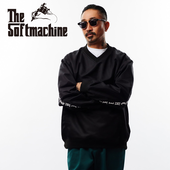 SOFTMACHINE (ソフトマシーン)　RAVEN PULLOVER JK　【プルオーバージャケット】【ブラック ネイビー タトゥー】【2025 SPRING&SUMME