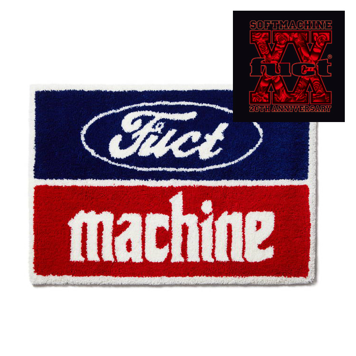 SOFTMACHINE (ソフトマシーン)　 RED WHITE & BLUE BOX RUG　【ラグ マット タトゥー】【FUCT ファクト】【SOFTMACHINE 20th Anniver