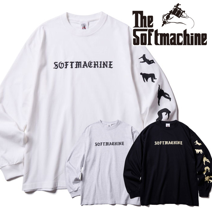 SOFTMACHINE (ソフトマシーン)　THE END L/S　【Tシャツ 長袖】【ホワイト ブラック グレー タトゥー】【2025 AUTUMN&WINTER】【お取