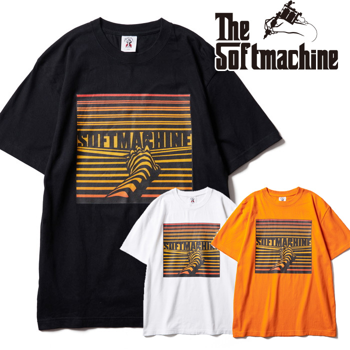 【SALE30%OFF】　SOFTMACHINE (ソフトマシーン)　 TWILIGHT-T　【Tシャツ 半袖】【ホワイト ブラック オレンジ タトゥー】【2025 SPR