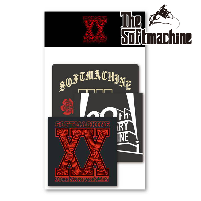 SOFTMACHINE (ソフトマシーン)　 XX STICKER SET　【ステッカー タトゥー】【SOFTMACHINE 20th Anniversary Collection " SOFTMACHIN