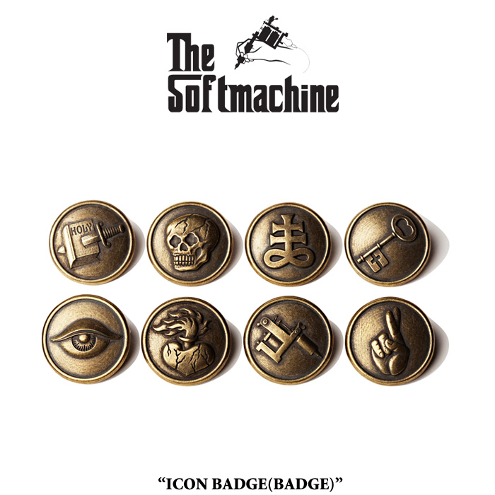 SOFTMACHINE (ソフトマシーン)　 ICON BADGE(BADGE)　【先行予約】【キャンセル不可】　【SOFTMACHINE(ソフトマシーン) バッジ】　