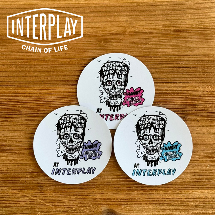 HAIGHT × GRINDLODGE × INTERPLAY　COSMIC NORTHERN DRIP TOUR STICKER Designed by RAT HOLE STUDIO　【HAIGHT ヘイト GRINDLODGE 
