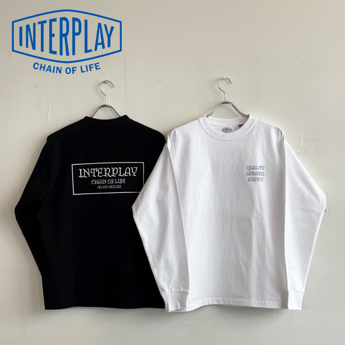 INTERPLAY ORIGINAL　CHAIN OF LIFE LONGSLEEVE T/S　【INTERPLAY インタープレイ オリジナル】【USA COTTON 米綿 ロングスリーブ ロ