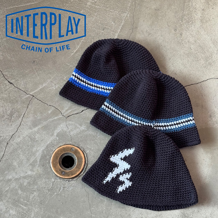 INTERPLAY(インタープレイ) × 　fifb(フィフビー) 別注　CRUSHER HAT　【クラッシャーハット 帽子 ブラック】　
