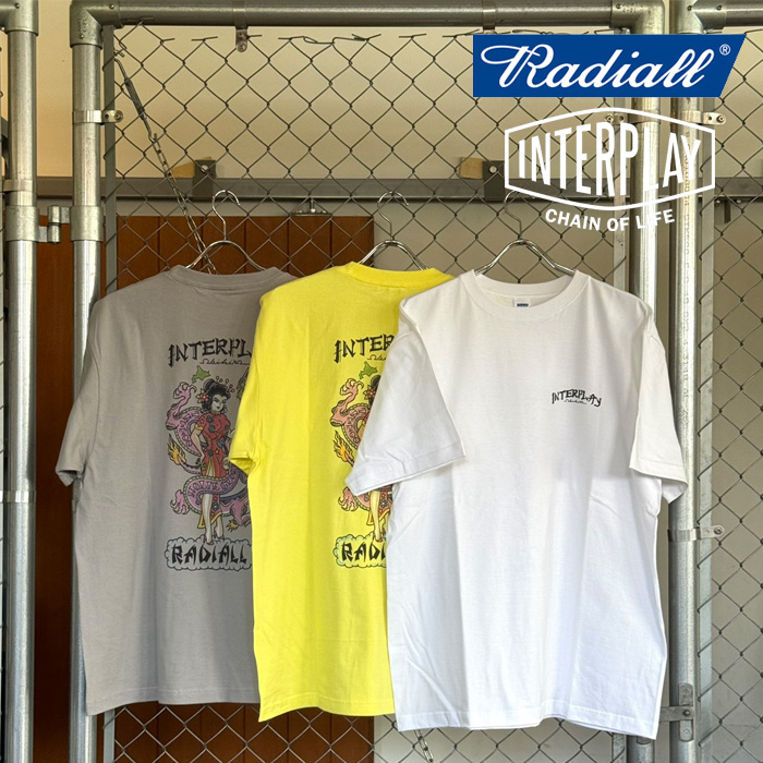 RADIALL × INTERPLAY　“PLUG LADY T-SHIRT” Designed by HOLIE GLORY 　【Tシャツ】【RADIALL ラディアル INTERPLAY インタープレイ 