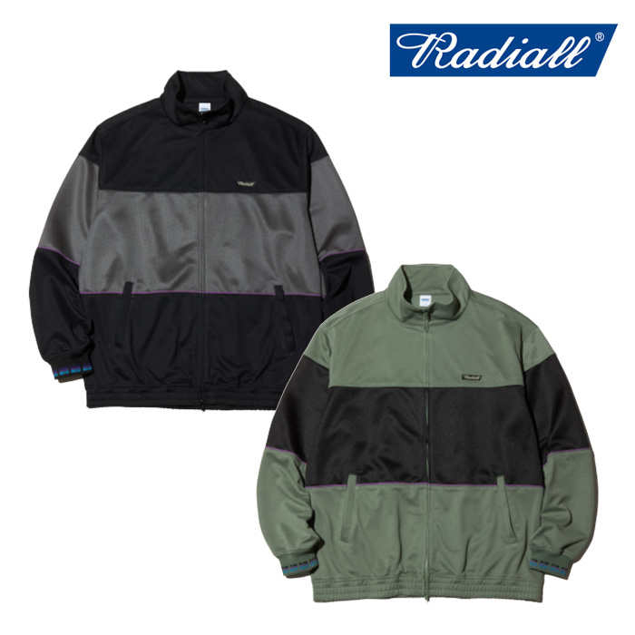 RADIALL ラディアル 　FLAGS - STAND COLLARED SWEATSHIRT L/S　 【ジップアップスウェット】【2023 SPRING＆ SUMMER COLLECTION】【