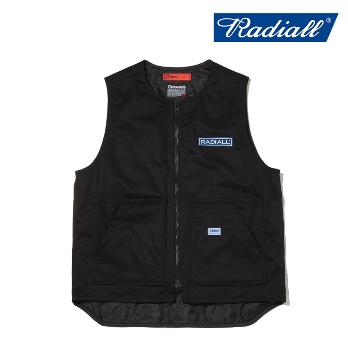 RADIALL ラディアル 　CNQ RIVERSIDE - ZIP UP VEST　 【ワークベスト】【2024 AUTUMN＆WINTER COLLECTION】【RAD-24AW-JK007】【イ