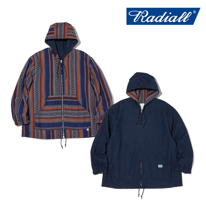 RADIALL ラディアル 　EL CAMINO - REVERSIBLE HOODIE JACKET　 【フーディジャケット】【2024 AUTUMN＆WINTER COLLECTION】【RAD-24
