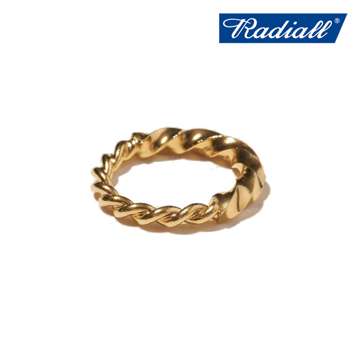 RADIALL (ラディアル)　 TWIST - PINKY RING(18K)　 【ピンキーリング ゴールド】【2022 SPRING&SUMMER COLLECTION】【RAD-JWL028-02