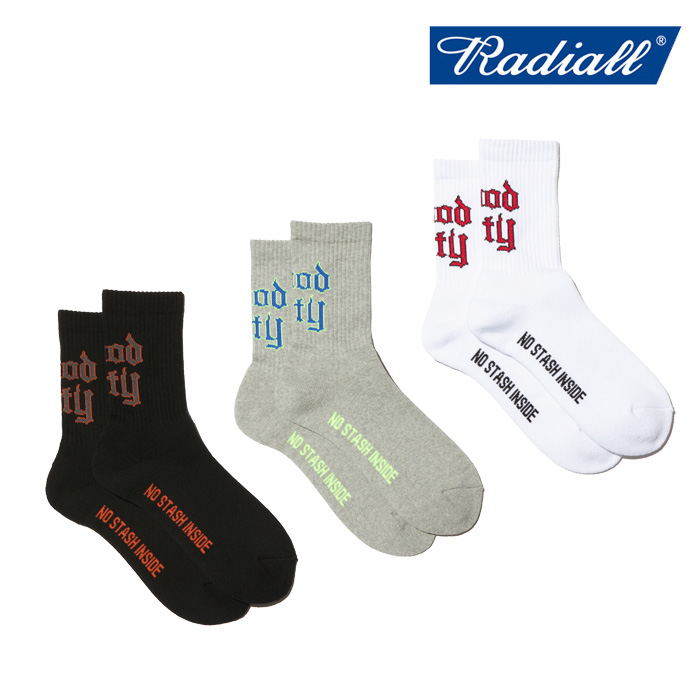 RADIALL ラディアル 　HOOD CITY - 1PAC SOX MID　 【ソックス】【2023 AUTUMN＆WINTER COLLECTION】【RAD-PAC053】【インタープレイ