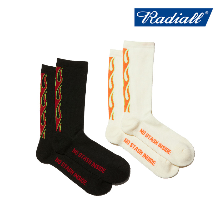 RADIALL ラディアル 　FLAMES - 1PAC SOX LONG / MERINO WOOL　 【ソックス】【2023 AUTUMN＆WINTER COLLECTION】【RAD-PAC055】【イ