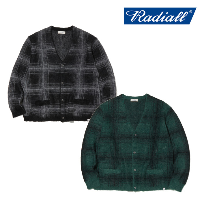 【SALE30%OFF】　RADIALL ラディアル 　ROBBER DUB - CARDIGAN SWEATER L/S　 【カーディガン】【2024 AUTUMN＆WINTER COLLECTION】