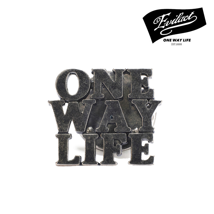 EVILACT (イーブルアクト)　ONE WAY LIFE PINS　【ピンズ】【EA-39-A05】【2024秋冬新作】 　 インタープレイ INTERPLAY