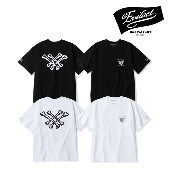 EVILACT (イーブルアクト)　 CROSS BONE SS 　【Tシャツ 半袖】【EA-WFRSS-T09】【2024春夏新作】 　 インタープレイ INTERPLAY