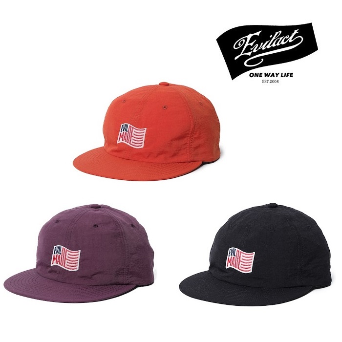EVILACT (イーブルアクト)　EVIL MADE FLAG CAP 　 【キャップ】【 EA24-ACT2-C01】【2024秋冬新作】【インタープレイ INTERPLAY】