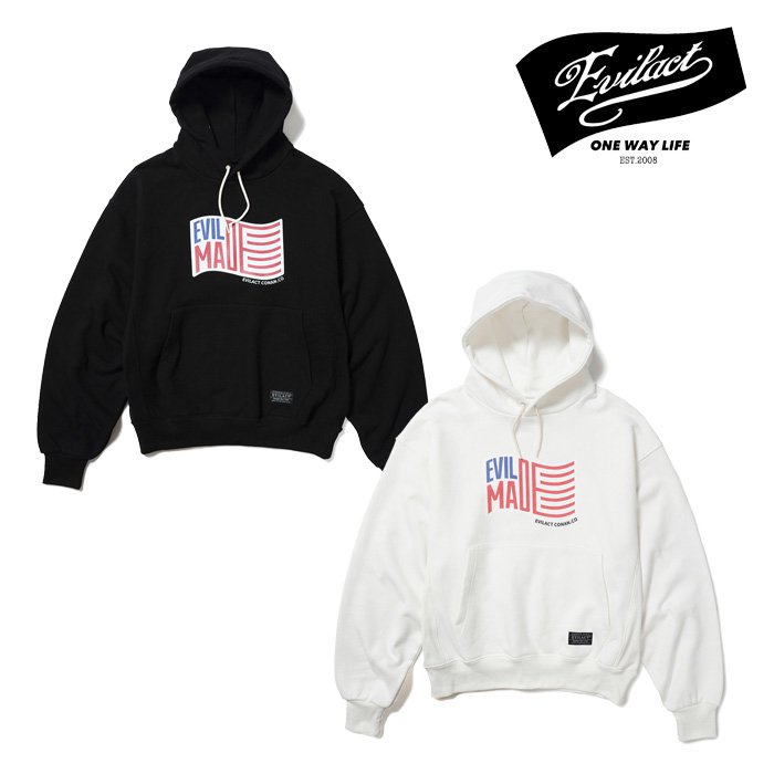 【SALE30%OFF】　EVILACT (イーブルアクト)　HEAVY HOODIE　【フーディ】【EA24-ACT2-T04】【2024秋冬新作】 　 インタープレイ INTE