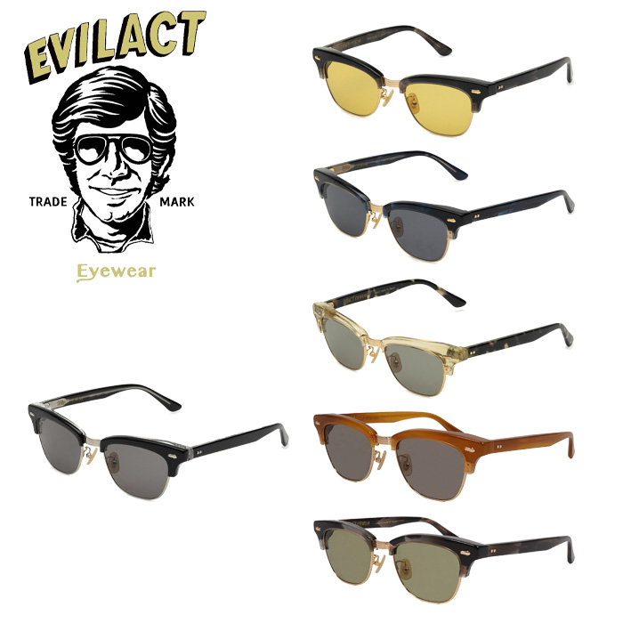 EVILACT EYEWEAR (イーブルアクトアイウエア)　 EXCELSIOR(エクセルシオール) COLOR LENS　 【サングラス メガネ】【EAE23-15】【202