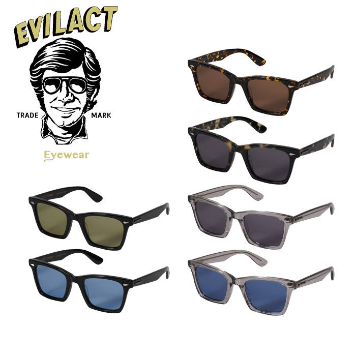 EVILACT EYEWEAR (イーブルアクトアイウエア)　 MUSTANG  COLOR LENS　 【サングラス メガネ カラーレンズ】【EAE24-21】【インター