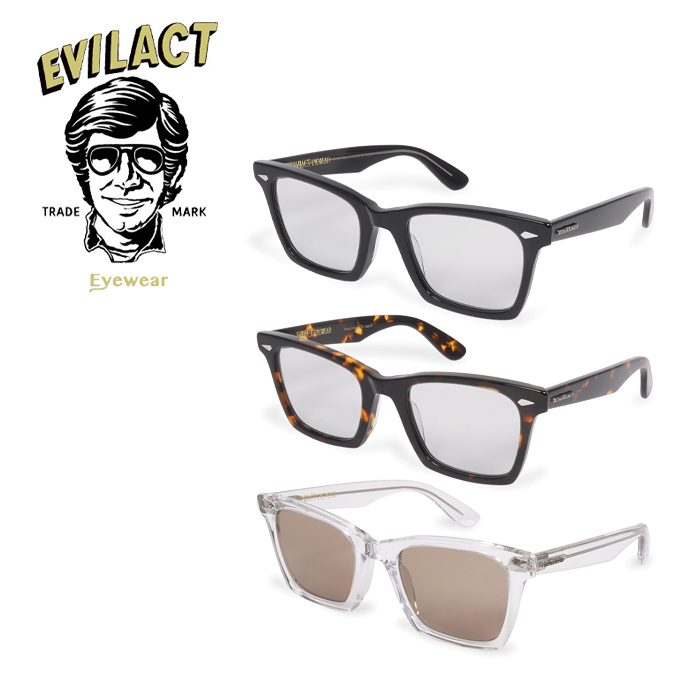 EVILACT EYEWEAR (イーブルアクトアイウエア)　 MUSTANG  COLOR DIMMING LENS　 【サングラス メガネ カラー調光レンズ】【EAE26-21
